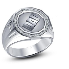 papá especial para hombre de la banda modelo cad 3d joyería stl del anillo bodas Modelo compromiso 3d print model - Mito3D