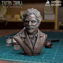 papa pre supported Jeu dnd miniature minis mini donjons dragons 32mm tytantroll miniatures Patreon Masculin homme buste 3d print model - Mito3D