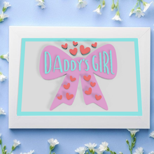 daddy's girl photo frame 3d print model - Mito3D