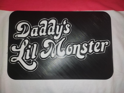 papai lil monstro Harley Quinn estêncil maravilha 3d print model - Mito3D