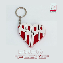 daddy heart flexi - father's day keychain 3d print model - Mito3D