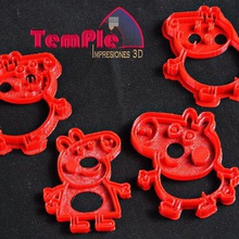 daddy pig cookie-cutter Kunst peppa 3d print model - Mito3D