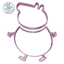 daddy pig silhouette - peppa cookie cutter fondant gadget mummy george polymer clay pastry baking birthday 3d print model - Mito3D