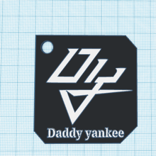 daddy yankee keychain fashion key ring music 3d print model - Mito3D