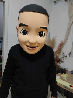Papai ianque mask rímel mascarar traje Bruxas patrão bode Cabezon ruim Coelho 3d print model - Mito3D