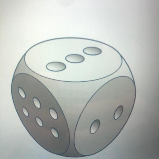 o dado jogo para juegos de mesa azar 3D print model - Mito3D