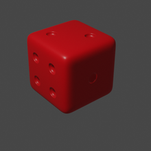 dado jogos cubo 3d print model - Mito3D