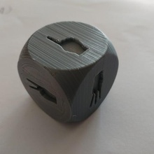 dado di mano gioco i dadi regalo manos 3d print model - Mito3D