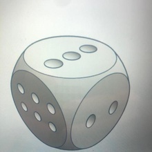 o dado jogo dado para juegos de mesa azar 3d print model - Mito3D