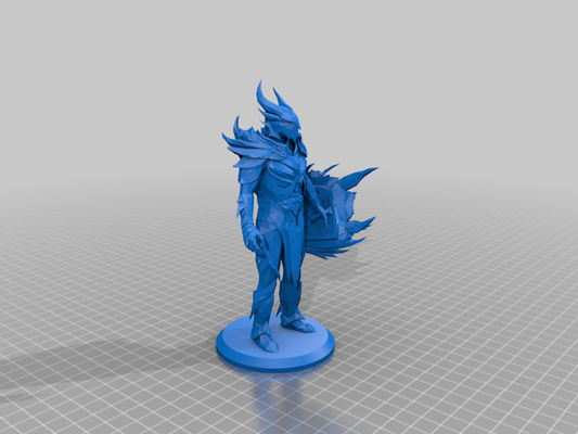 daedrico impostato scudo remixare figura figurina skyrim modelli 3d print model - Mito3D