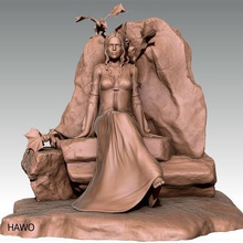 daenerys khaleesi game thrones figurine art queen dragon movie 3d print model - Mito3D