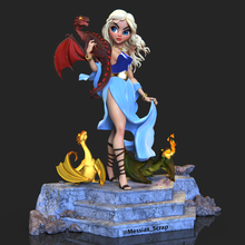 daenerys targaryen 3d print model art game thrones girl fanart 3d print model - Mito3D