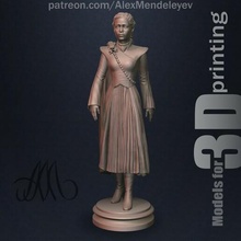 daenerys targaryen fanart game of thrones art medieval girl woman character statue sculpture miniatures print printing printable 3d print model - Mito3D