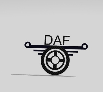 daf logo 3d print model - Mito3D