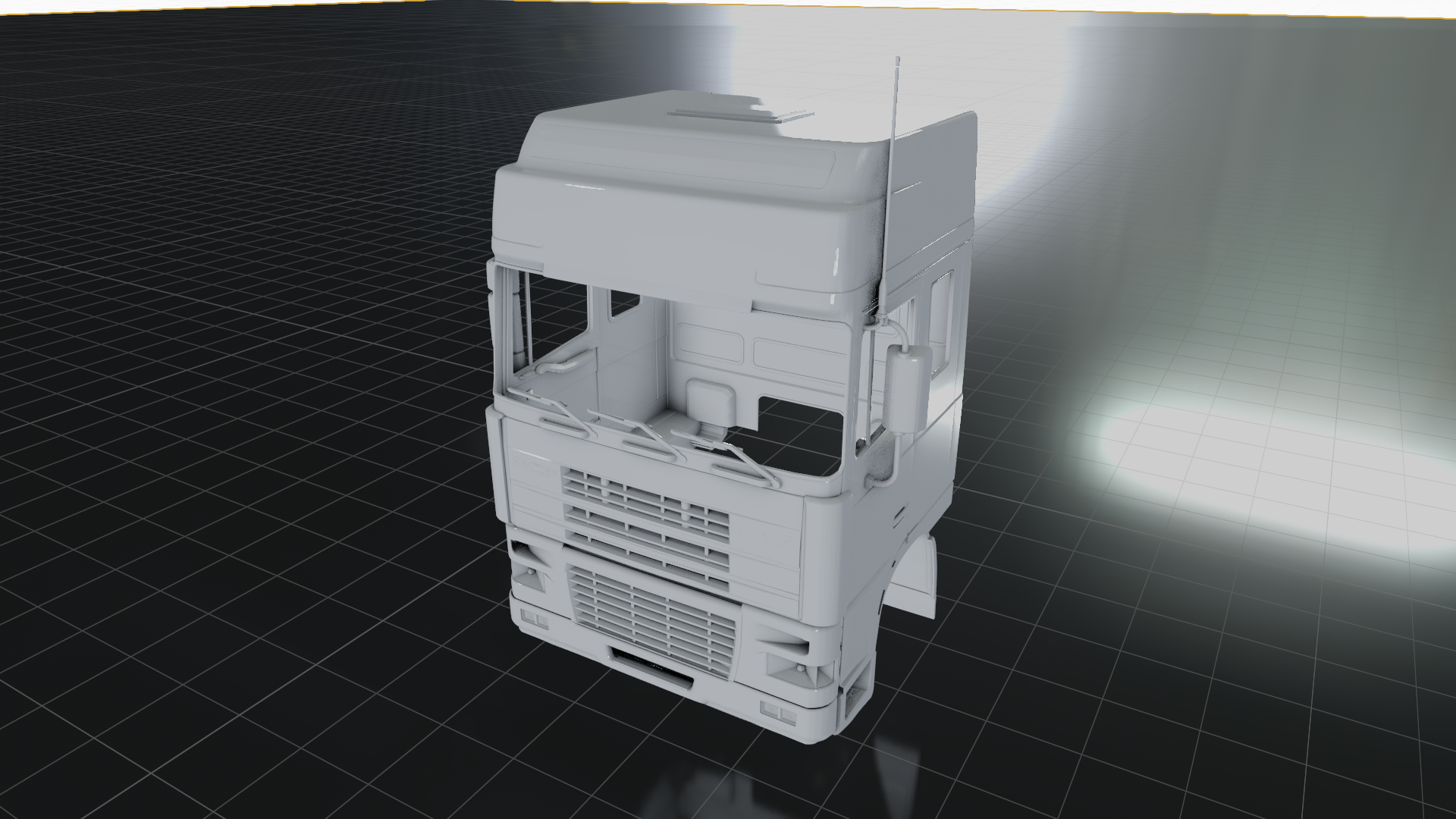 daf xf 95 caminhão cabine 530 480 430 xf95 xf95480 3d impressão modelo 2007 2009 2011 2013 2017 3D print model - Mito3D