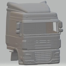 daf xf druckbare cab LKW Spiel bedruckbar ist Kabine slot scalextric shell rc radio die überwachung Körper Auto tamiya miniz 1-10 1-32 1-18 1-24 3d print model - Mito3D