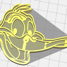 daffy duck-cookie-cutter tool Ente lucas cookie cutter 3d print model - Mito3D