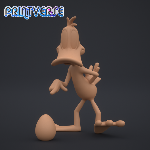 daffy anatra figurina 3D print model - Mito3D