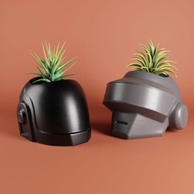daft punk pots daftpunk pot plant 3d print model - Mito3D