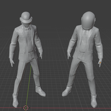 daft punk suit figure djs electronic dance 3d print model - Mito3D