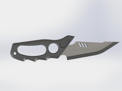 dagger knife replica knuckle handle Fashion blade toy cosplay tool gadget weapon shuriken dcei batfleck 3d print model - Mito3D