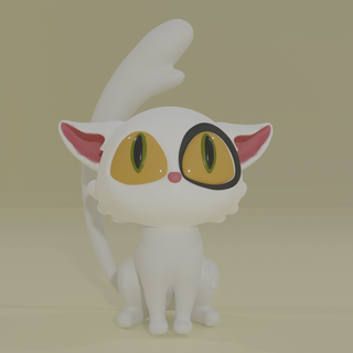 Daijin suzume shinkai makoto gatto carina carattere animale 3d print model - Mito3D