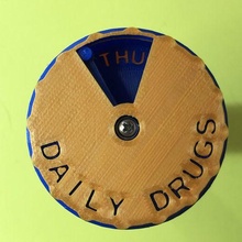 daily pill box 3d print model - Mito3D