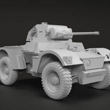 daimler armoured car 3d print model - Mito3D