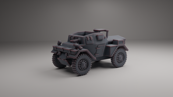 daimler dingo durante seconda guerra mondiale scout serbatoio militare modellino in scala aereo giocattolo wargaming miniatura veicolo 3d print model - Mito3D