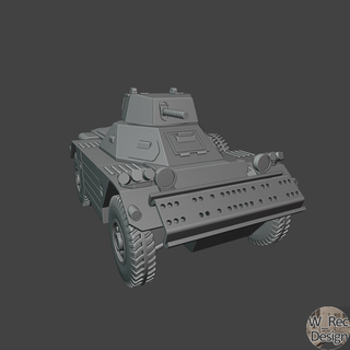 daimler hurón 28mm 32mm blindado coche vehiculo juego guerra mesa vehículo enviar tornillo acción 3d print model - Mito3D