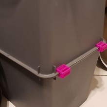 daiso bin joining clip dry box filament holder storage containers 3d print model - Mito3D