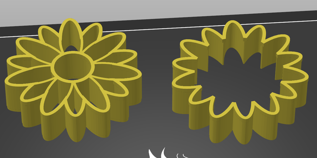 daisy cookie cutter 3d print model - Mito3D
