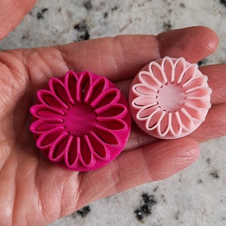 daisy cutter cookie margaritas flower cutting 3d print model - Mito3D