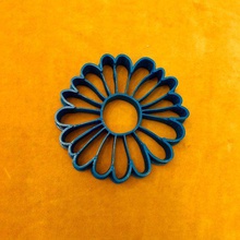 daisy flower cookie cutter home 3d print model - Mito3D