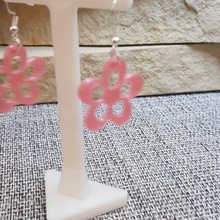 daisy flower earrings jewelry earring fashion stylish 3d print model - Mito3D