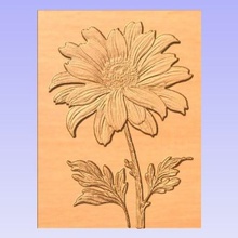 daisy flower various cnc relief 3d 3d print model - Mito3D