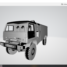 Dakar Kamaz mimari tarayıcı rc eksenel traxxas 1 10 ölçek scx10 trx4 3d print model - Mito3D