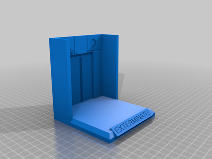 dalek display base walls 3d print model - Mito3D
