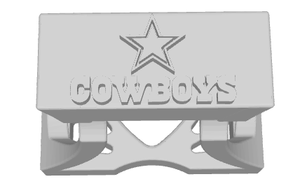 Dallas cowboys futebol ficar pé tee nfl super tigela xfl 3D print model - Mito3D