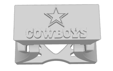 Dallas Kovboylar Futbol ayakta durmak tişört nfl Süper çanak xfl 3d print model - Mito3D