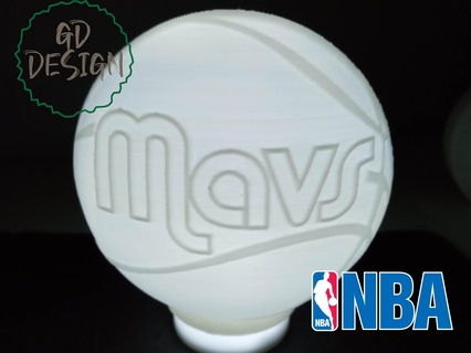 Dallas mavericks Basketbol tealight okuma ışık gece nba Spor Dalları cor adam mağara çocuklar oda 3d print model - Mito3D