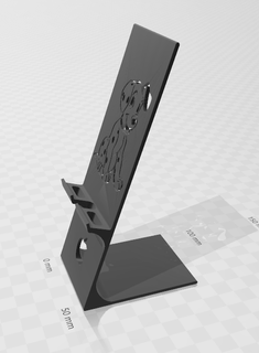dalmatien Pomme cellule téléphone titulaire soutien 3d print model - Mito3D