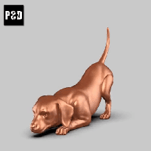 dalmatian puppy pose 03 art dog animal toy pet figurines 3d print model - Mito3D