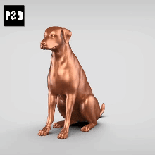 dálmata v2 arte cão animal brinquedo estatuetas 3d print model - Mito3D
