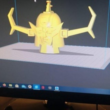 daltanique buste art robot 3d 3d print model - Mito3D