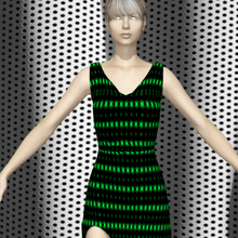 damn dandy dress fashion woman clothes 3d print model - Mito3D