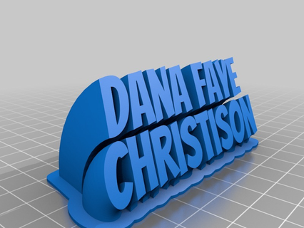 dana faye Home customized office home work desk 3d print model - Mito3D