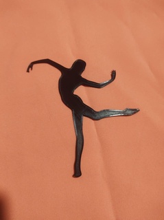 Danse silhouettes décorer mur décoration Danseur pôle 3d print model - Mito3D