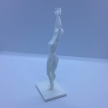 dancer art movement woman body study posture postural statue dancing 3d print model - Mito3D
