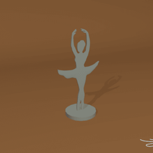 dançarina vários ballet figura de proa a mulher silhueta 3d print model - Mito3D